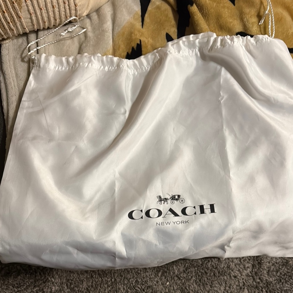 Coach White Dust Bag